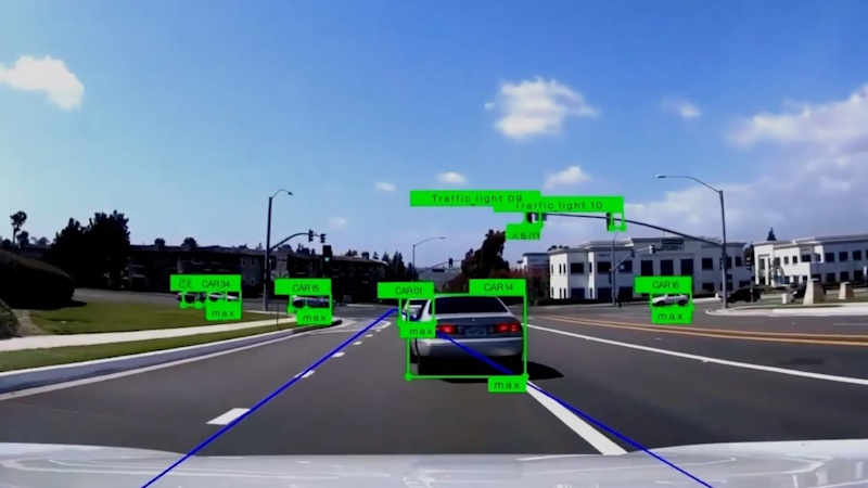 Advanced AI-powered dash camera with computer vision technology automatically detecting and recording traffic incidents accidents and near-misses through intelligent predictive event recognition algorithms - InfoProds 2026