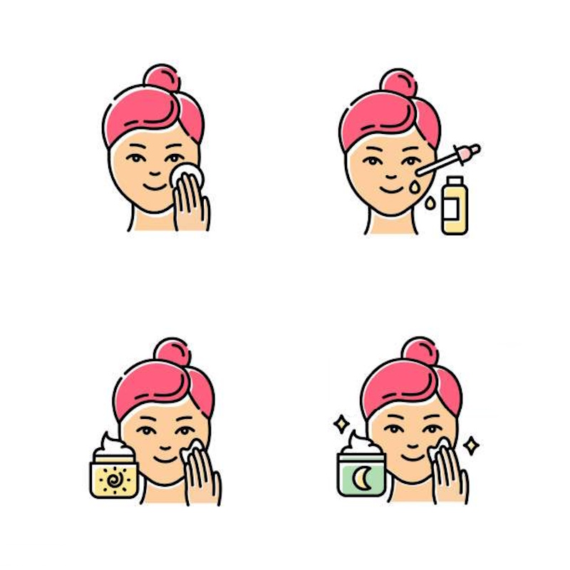 Young woman applying night cream facial moisturizer before bed as part of science-backed nighttime skincare routine - proper product application techniques for maximizing beauty sleep benefits and overnight skin repair - InfoProds 2026