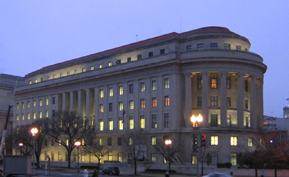 Federal Trade Commission government building in Washington DC enforcing gemstone treatment disclosure regulations to protect jewelry consumers - InfoProds regulatory compliance 2026