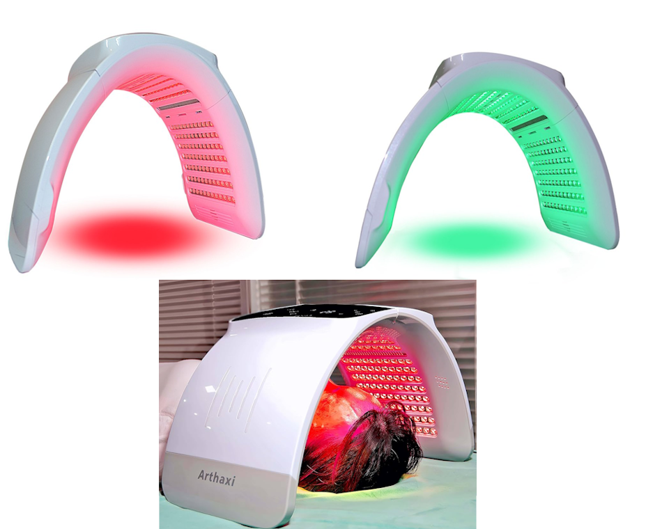 Comparison of different LED light therapy devices showing red blue near-infrared wavelengths for treating acne wrinkles and skin rejuvenation at home - InfoProds Guide 2026 Various LED Light Therapy Devices and Colors