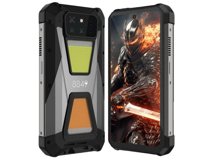 8849 Tank 3S rugged phone with built-in DLP projector for portable entertainment and presentations