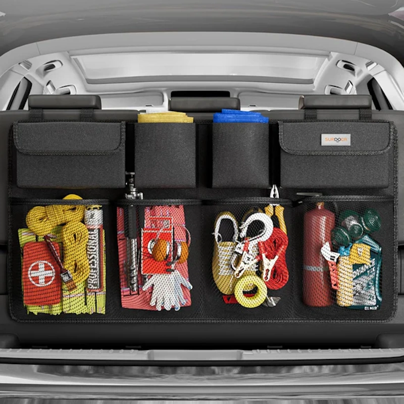 Trunk organization accessories including rigid compartment organizers, cargo barriers, and specialized storage solutions transforming chaotic vehicle cargo spaces into functional, accessible storage systems - InfoProds 2026